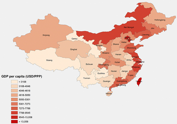 GDP Per Capita by Province