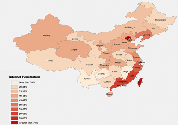 Internet Penetration by Province